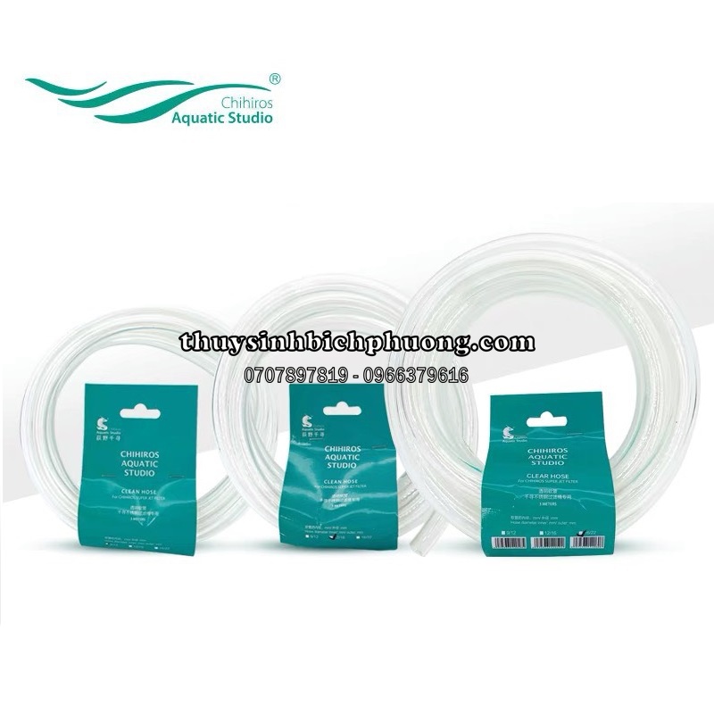 DÂY ỐNG CHIHIROS SIÊU CHỐNG GẬP TRONG SUỐT - CHUYÊN DÙNG DẪN NƯỚC CHO LỌC THÙNG FI12 FI16 CHO HỒ CÁ THỦY SINH