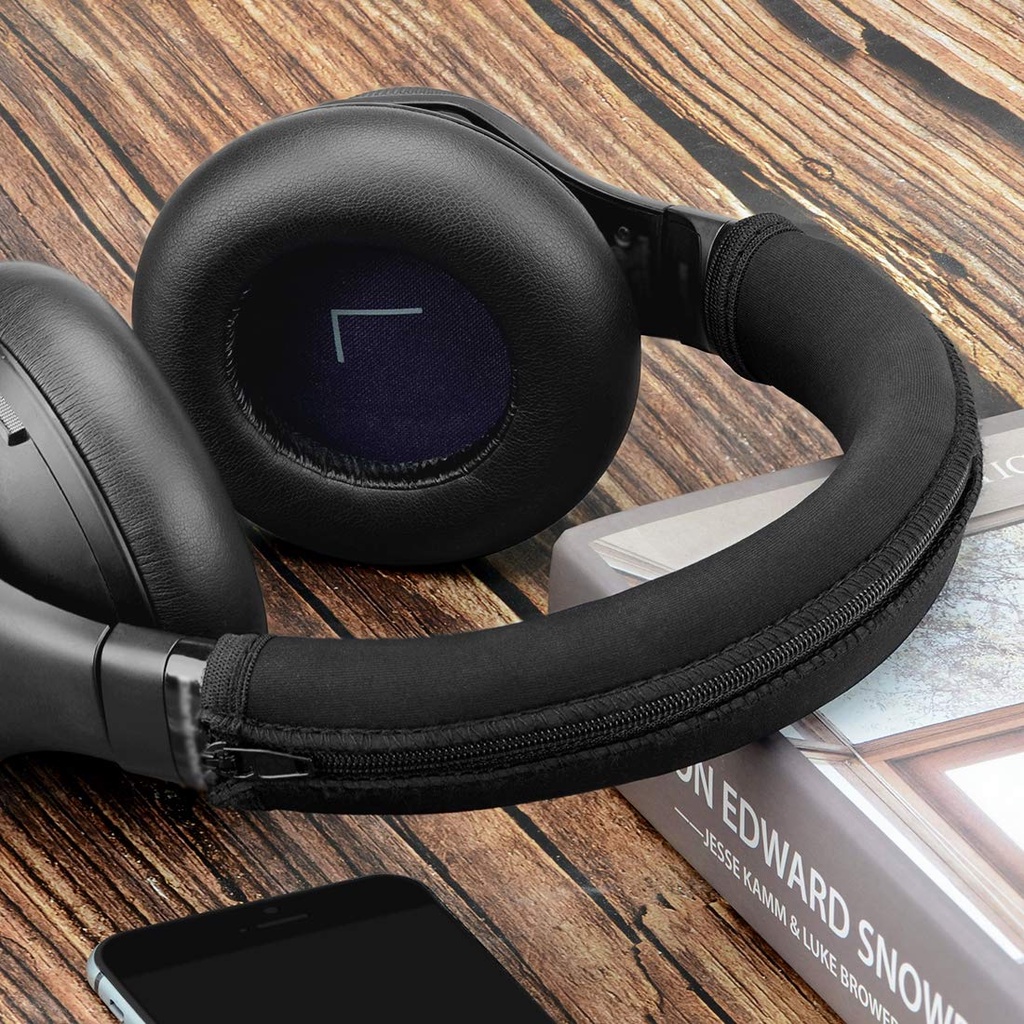 Đệm bọc đầu tai nghe thay thế linh hoạt có khóa kéo cho Plantronics BackBeat Pro 1 2