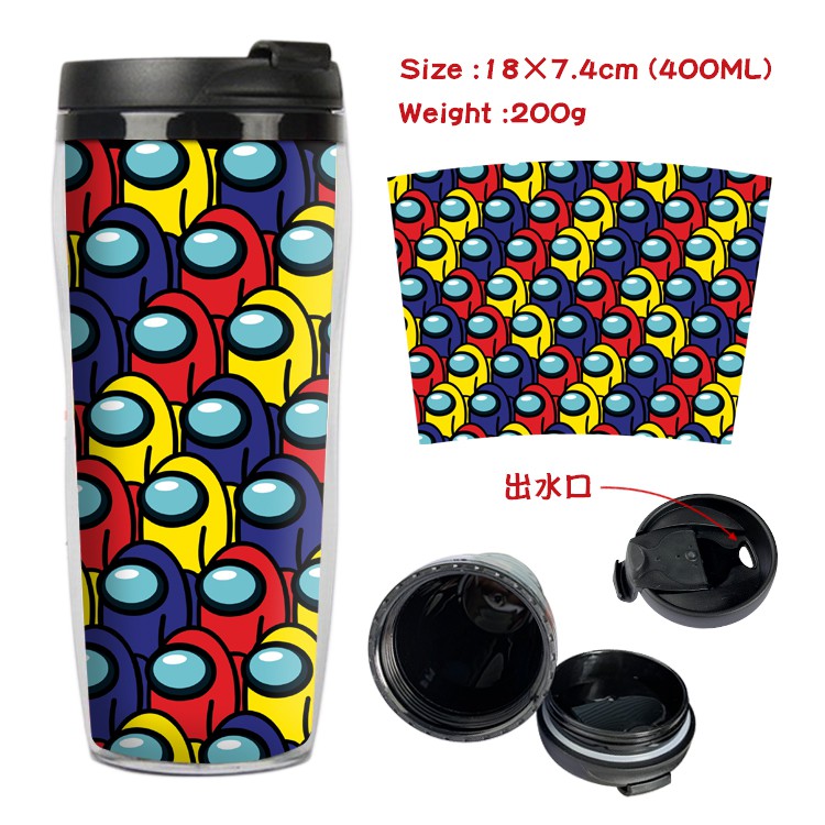 Among Us Impostor Game Large-capacity Double-layer Exquisite Cartoon Sports Bottle Boy and Girl Creative Water Cup Gift