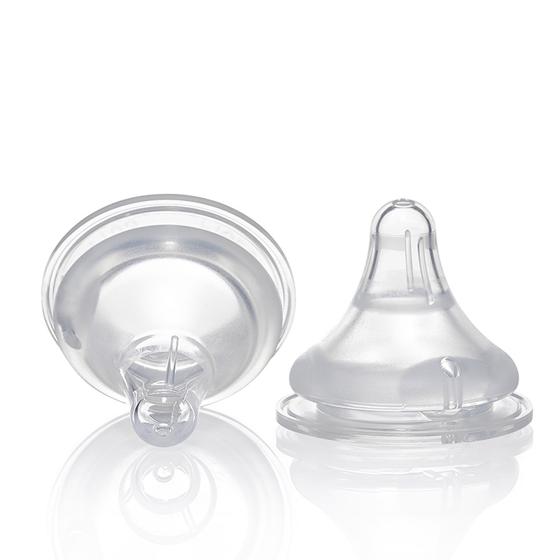 Núm Vú Silicon Siêu Mềm Cổ Rộng Pigeon Nhiều Size 2 Cái/Vỉ