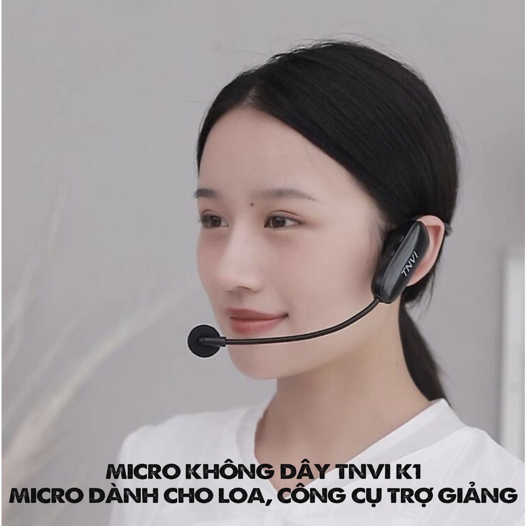 Micro thu âm TNVI - micro cài áo không dây cho điện thoại máy ảnh làm youtube vlog livestream bán hàng, dạy học