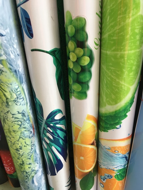 Decal họa tiết lá nhiệt đới dán bếp lâu chùi dễ dàng (loại cao cấp)