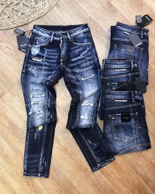 Quần dsquared khoá lệch