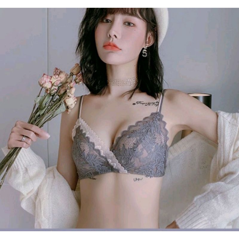 Áo ngực nữ áo lót ren mềm không gọng ALN019 thời trang quyến rũ hàng có sẵn tại CHIPNOIY SHOP
