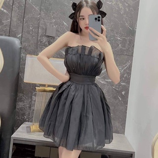 Váy cúp ngực xếp ly