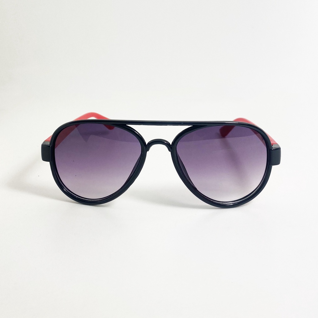 Kính mát trẻ em form ôm mặt JJ92262 gọng nhựa, tròng đen chống bụi, chống tia UV dành cho bé từ 1 đến 5 tuổi