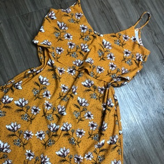 Đầm 2 dây hoa vintage vnxk xịn