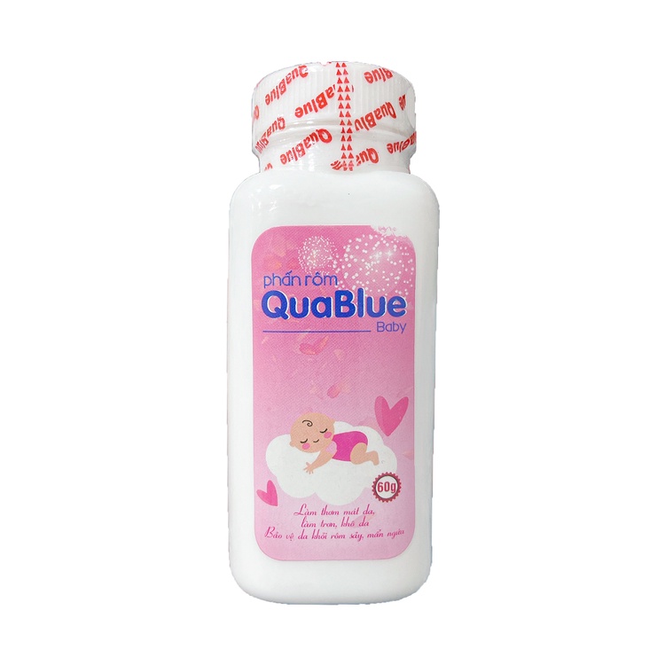 Phấn rôm an toàn dịu nhẹ cho trẻ nhỏ Quablue - chai 60g