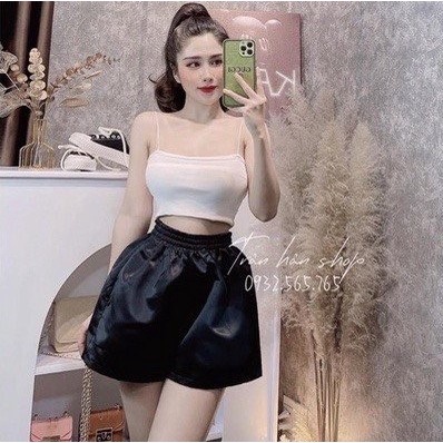 Quần short phồng nữ tacta ullzzang Bingshop cạp chun hàng đẹp