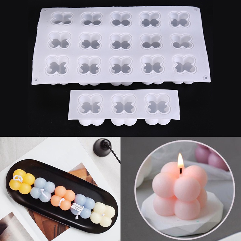 Khuôn Silicone Làm Nến Thơm Diy Kèm Sáp Soystar1