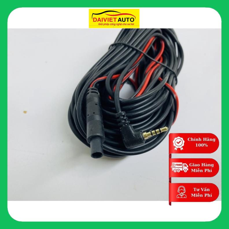 Dây tín hiệu camera lùi trên ô tô, dài 15m, 4 chân và 5 chân, jack 2.5mm | Đại Việt Auto