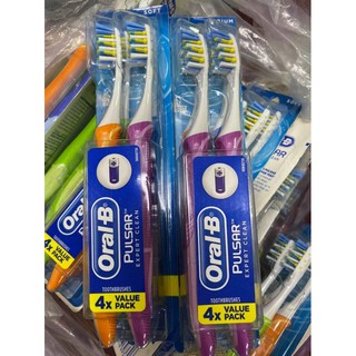 Bộ 2 bàn chải đánh răng chạy bằng pin Oral-B Pulsar Extra Clean