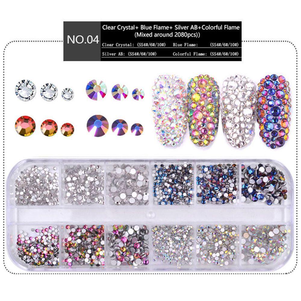 1 Gói Phụ Kiện Trang Trí Móng Tay 3D|Ab|Bộ Đồ Chơi Nhiều Kích Cỡ Cho Bé