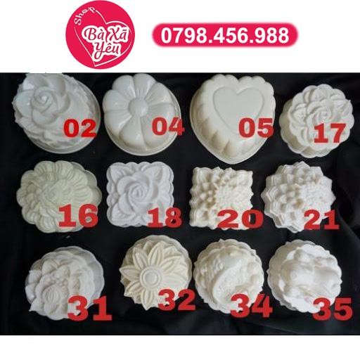 Combo 12 khuôn bánh trung thu , rau câu 3D _ Giao ngẫu nhiên - BX2709
