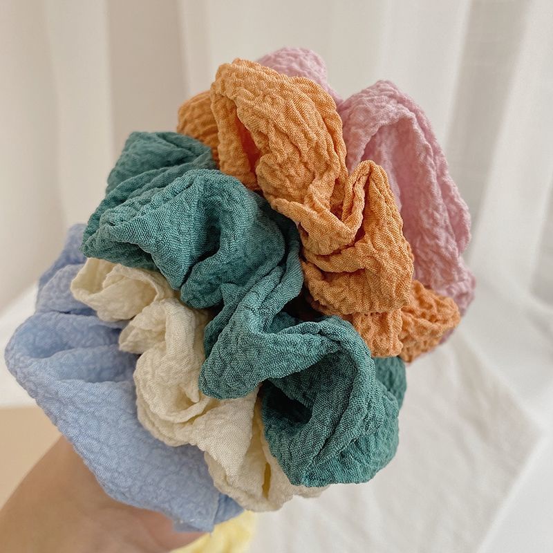 Dây Buộc Tóc Co Giãn Màu Sắc Đơn Giản Thanh Lịch