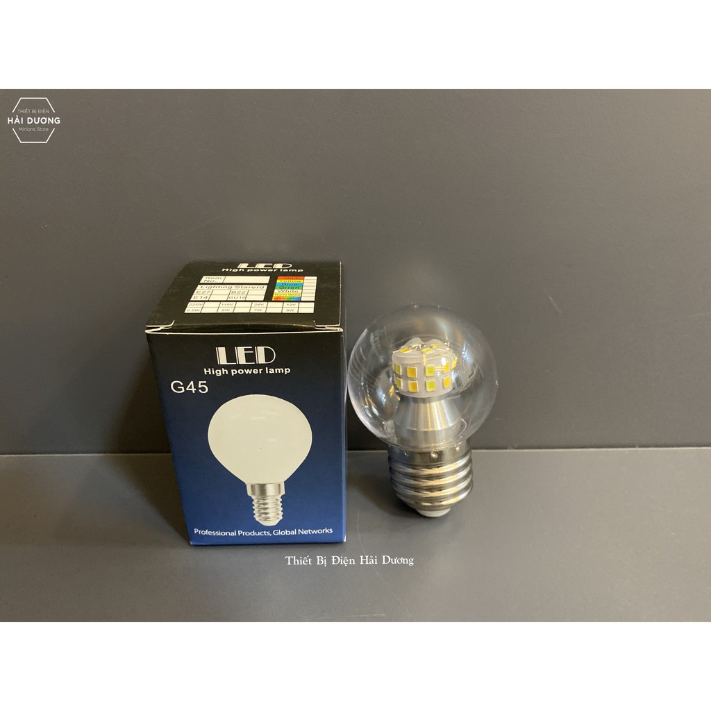Bộ 3 Bóng Đèn Led G45 3 Chế Độ Ánh Sáng 7w Trắng - Vàng - Trung Tính Đui E27  Chip led siêu sáng - Bảo hành 2 năm