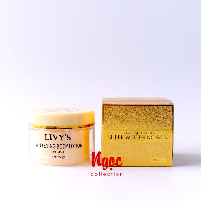 Kem dưỡng trắng body Livy's 250g Thái Lan