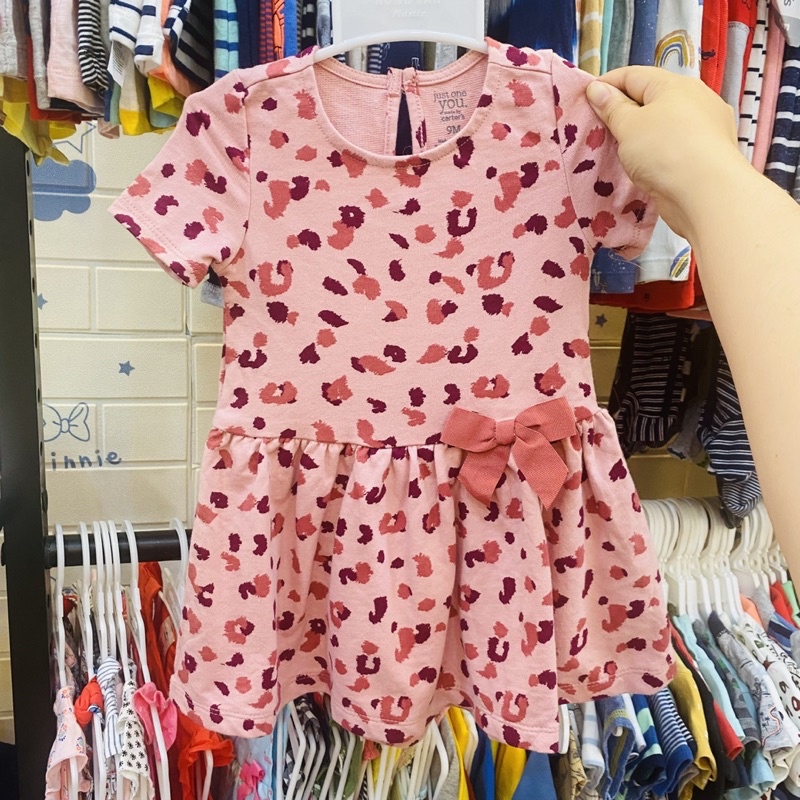Váy da beo xuất khẩu dễ thương cho bé gái
