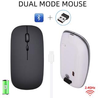 Chuột Quang Không Dây Không Gây Tiếng Ồn Có Thể Sạc Lại Với Đầu Thu Tín Hiệu USB Dành Cho Máy Tính Bàn / Laptop
