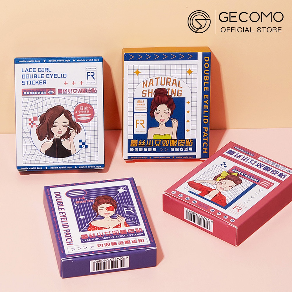 Túi 200 miếng dán nhấn mí GECOMO chuyên dụng trang điểm làm đẹp