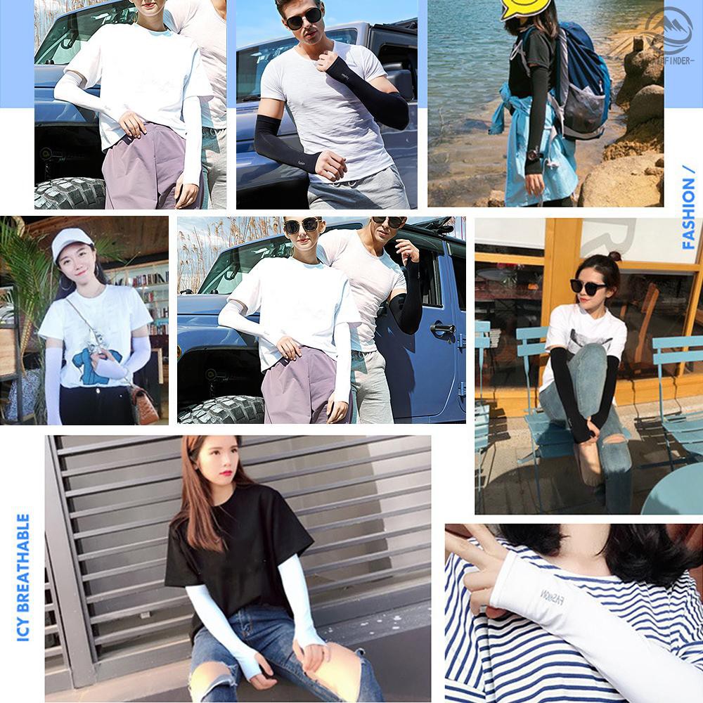 1 Đôi Găng Tay Chống Tia Uv Cho Hoạt Động Ngoài Trời