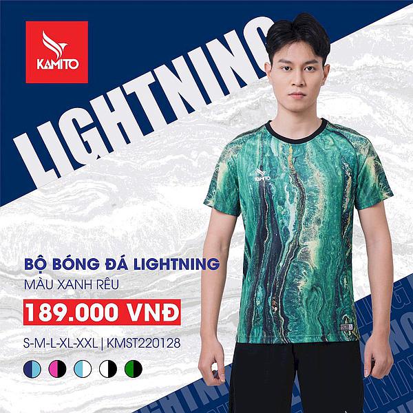 Bộ Quần áo bóng đá Kamito LIGHTNING thoáng mát.