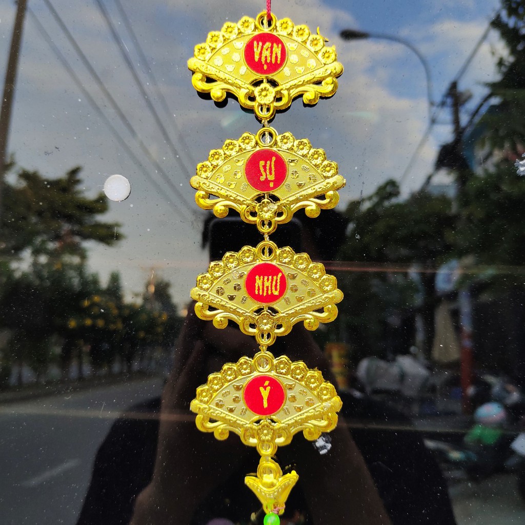 Dây treo trang trí tết 4 CÁNH QUẠT A14