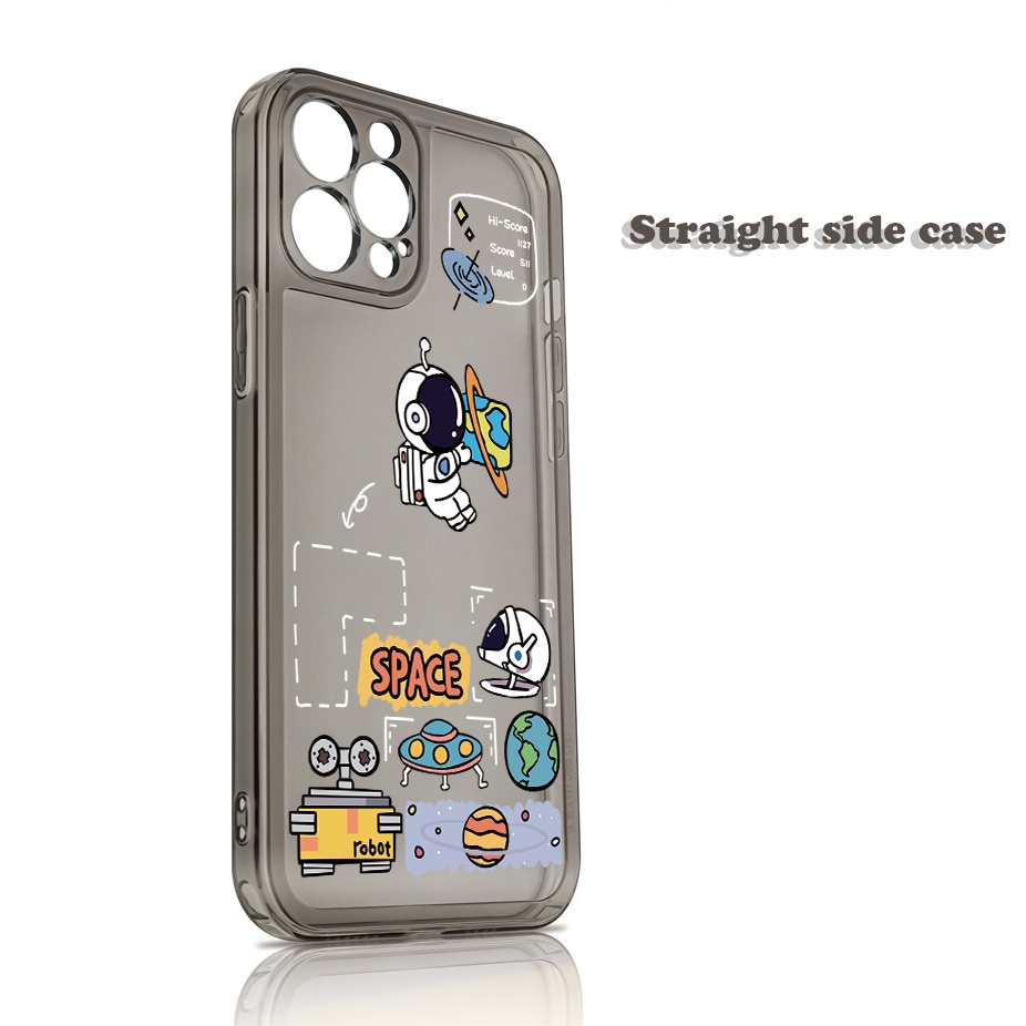 Dễ Thương Ốp Điện Thoại Trong Suốt Hình Phi Hành Gia Cho iphone 13 mini 14 15 pro max se3 6s 7 8 plus 11 12 pro xs max xr