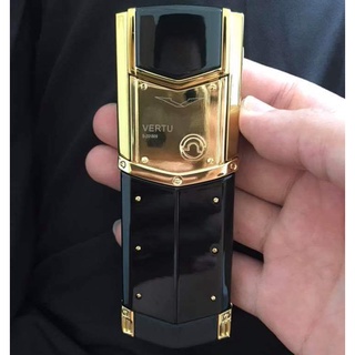 Điện thoại 2sim độc vtu k8 lưng đá đen vàng