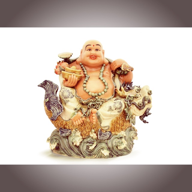 Tượng di lạc cưỡi cá chép hoá rồng