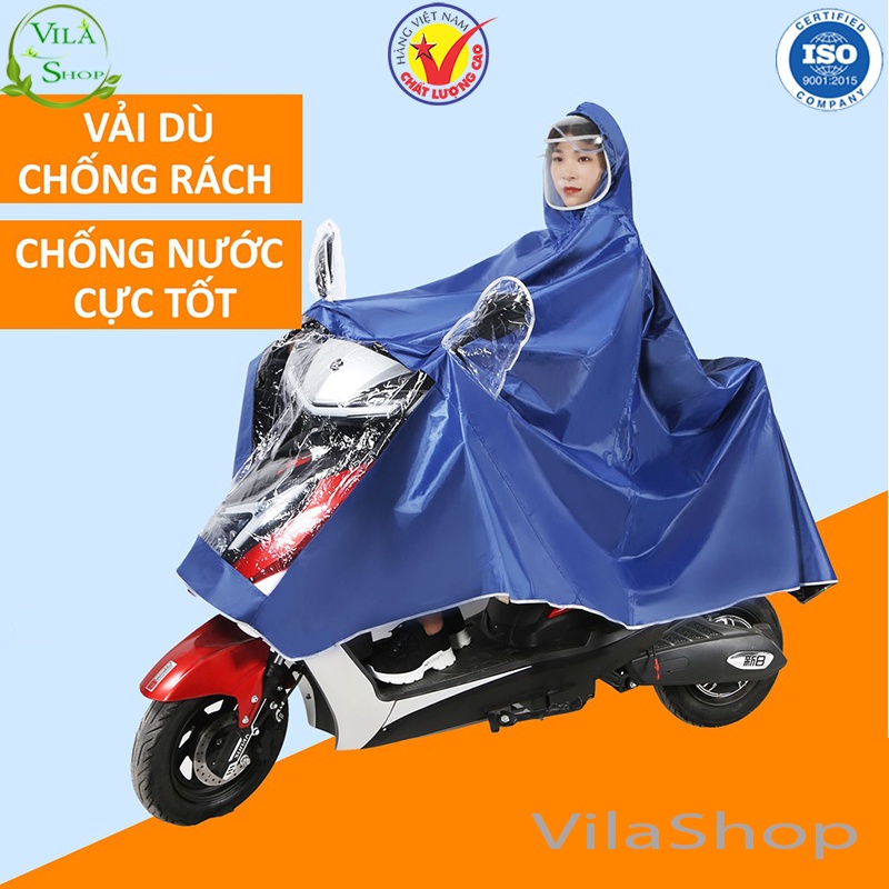 Áo Mưa Có Kính Chắn Nước Che Mặt Cánh Dơi Chống Thấm, Áo Mưa Có Túi Chùm Gương Chiếu Hậu Phản Quang An Toàn Khi Lái Xe