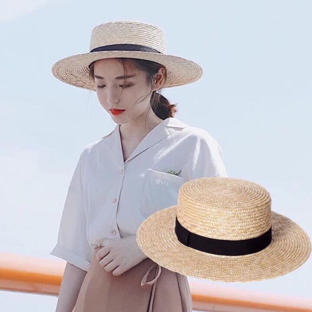 Nón cói/ Mũ cói đi biển Gaucho hàng cao cấp 7cm, 9cm, 10cm, 12-15-18cm...
