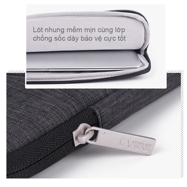Túi chống sốc + Chống nước Laptop Macbook CanvasArtisan 2019