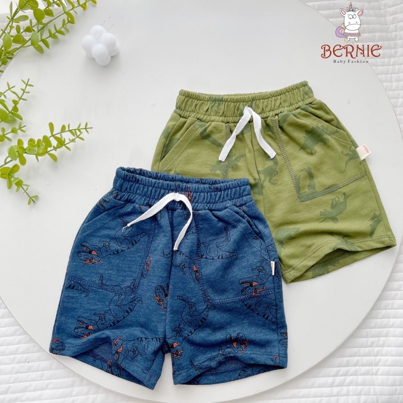 Bộ short cotton khủng long bé trai-MS73