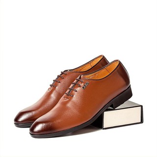 [Mã FADIRECT20 giảm 20K đơn từ 150K] Giày Tây Nam Công Sở Da Bò Dây Buộc Mũi Nhọn Cao Cấp 04GOSS