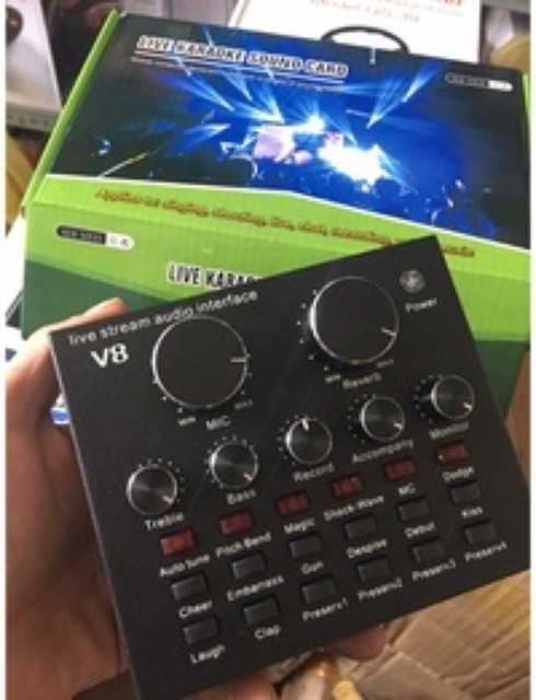 SOUNDCARD THU ÂM Live Stream V8 (bản tiếng Anh)