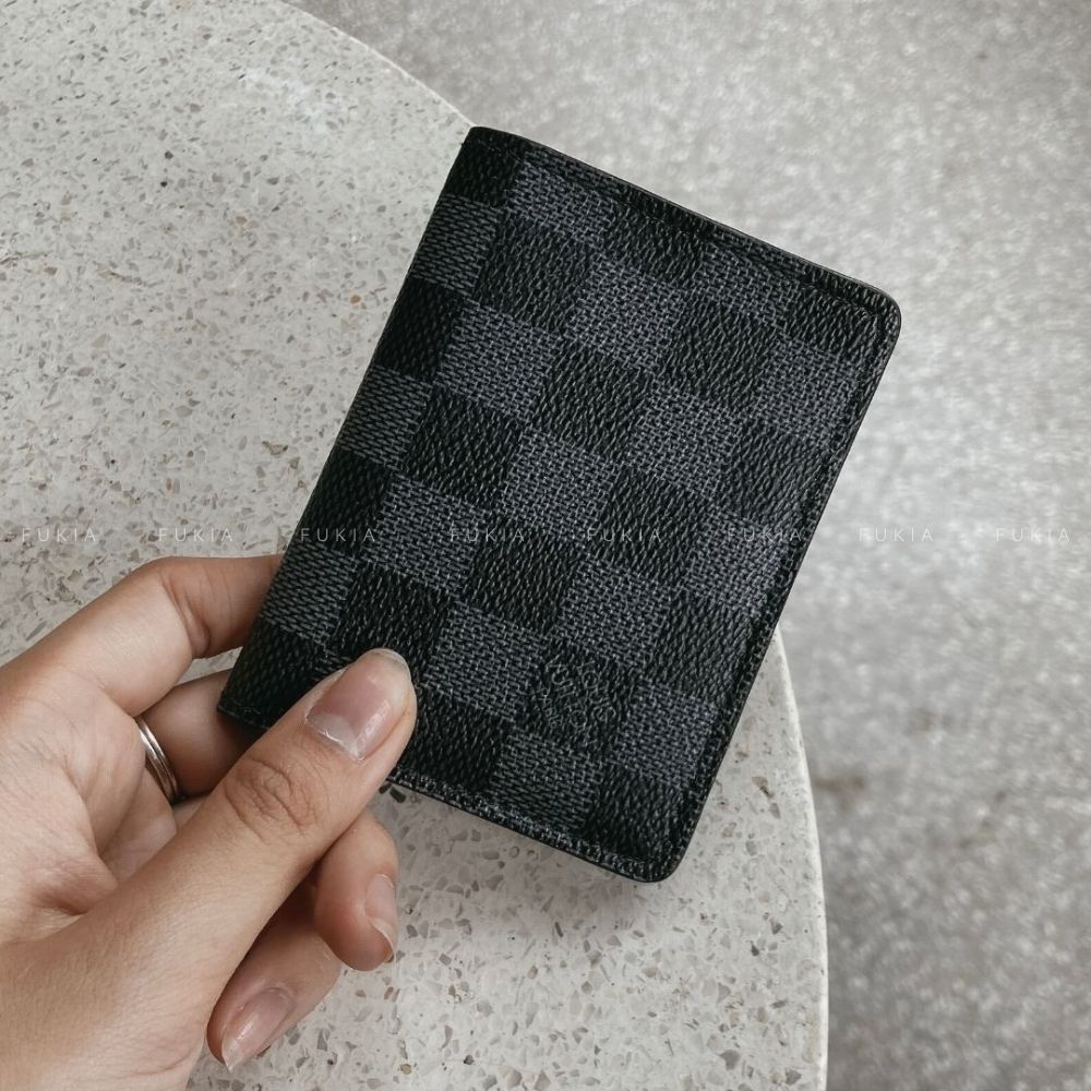 Ví da thủ công name card gập IV cao cấp tiện lợi FUKIA VDL040