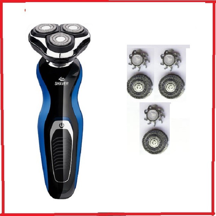 Bộ lưỡi 3 dao thay thế cho máy cạo râu chính hãng đa năng 4D cao cấp