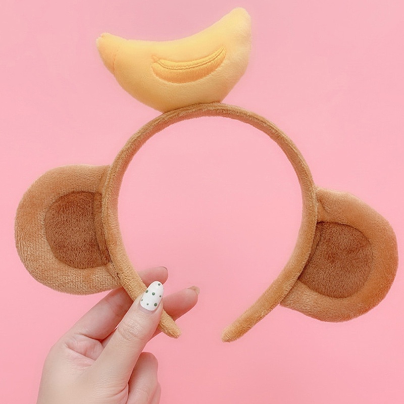 ✿ Băng Đô Cài Tóc Hình Tai Khỉ Hoạt Hình Dễ Thương