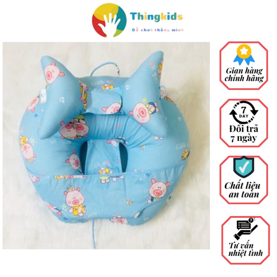 Combo Gối Chữ C và Gối Tai Voi cho bé - Thingkids