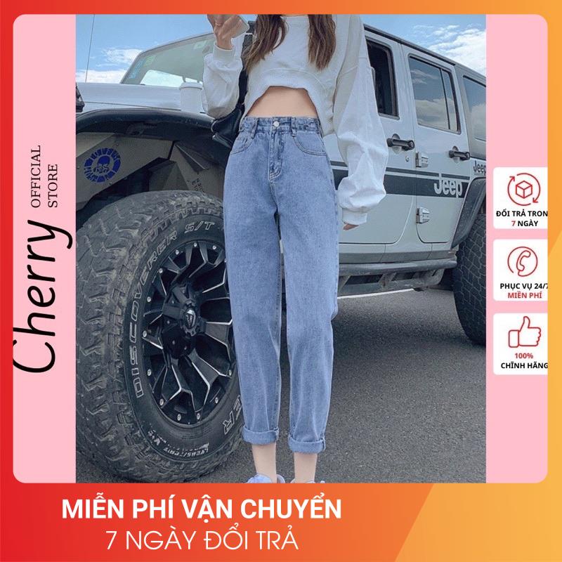 [Loại 1/Freeship] Quần bò nữ Baggy trơn 24APRIL  quần jean tiện lợi cá tính basic kiểu dáng Hàn Quốc