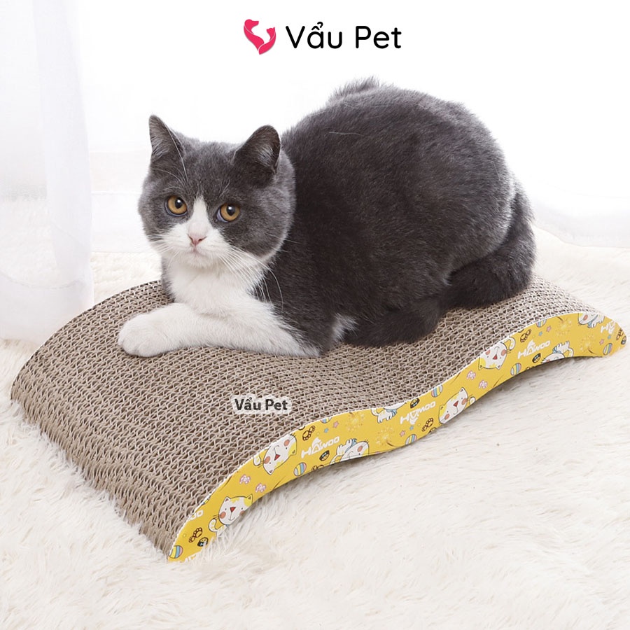 Bàn Cào Móng Cho Mèo Carton - Đồ cào móng mèo Vẩu Pet Shop