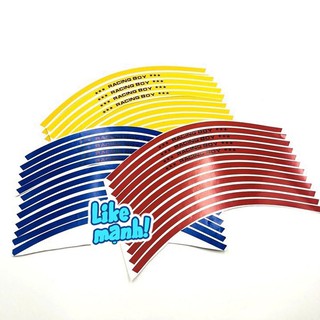 Tem dán vành xe máy phản quang 3m racing boy