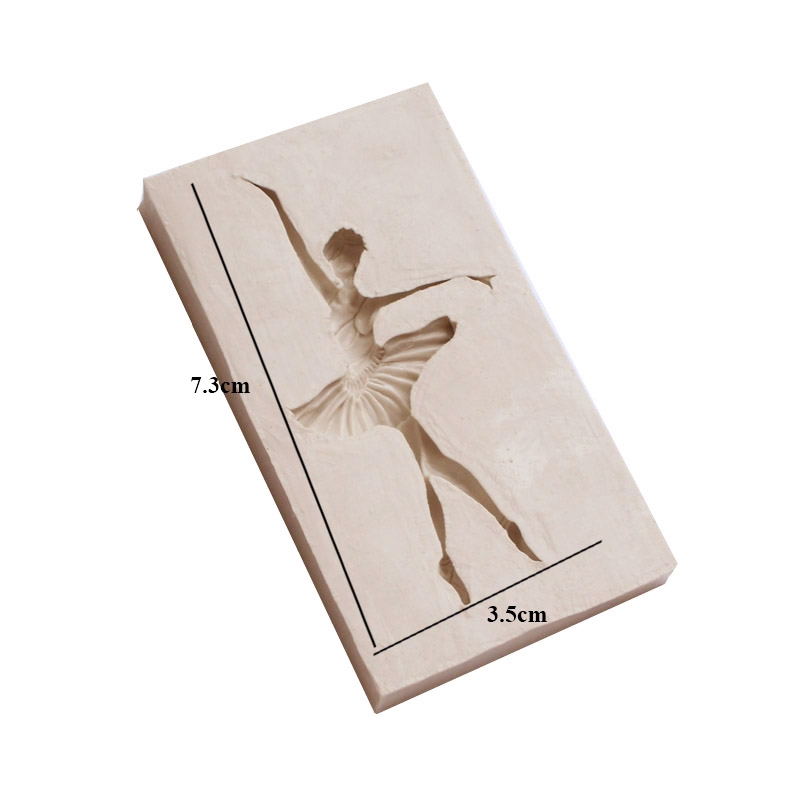 Khuôn silicone tạo hình cô gái múa ba lê độc đáo dùng để trang trí bánh