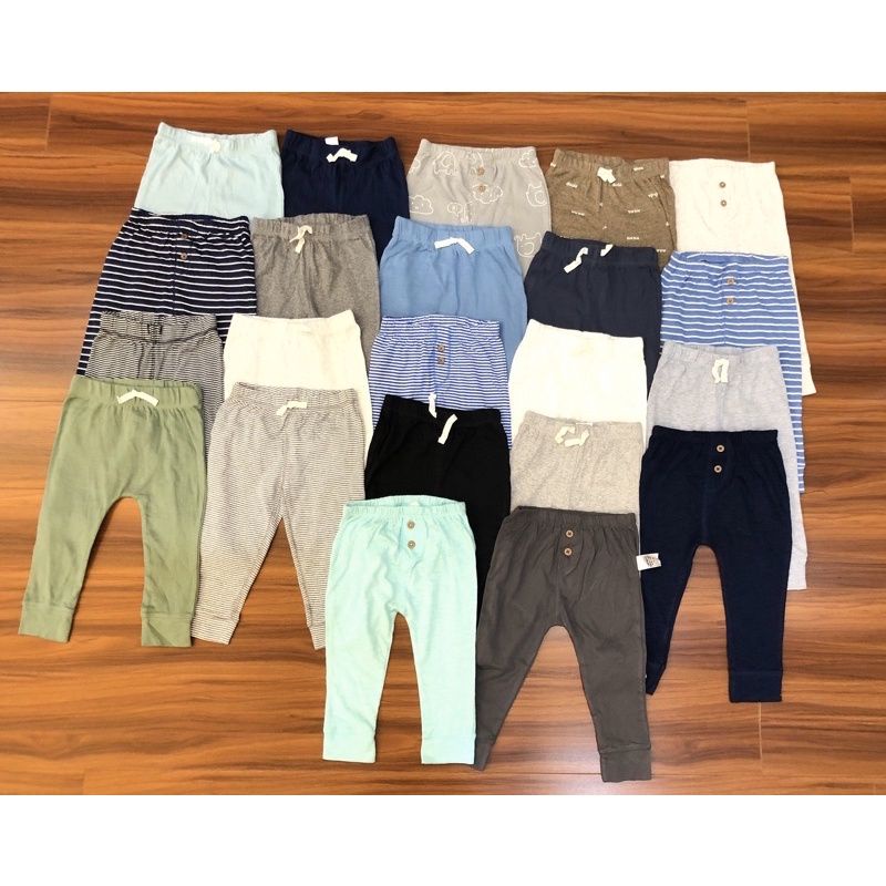 Set 5 quần dài cotton bé trai sơ sinh xuất dư Carter's Cambodia (3M-24M)