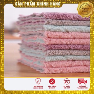 Set 10 Khăn lau 2 mặt đa năng mềm mịn