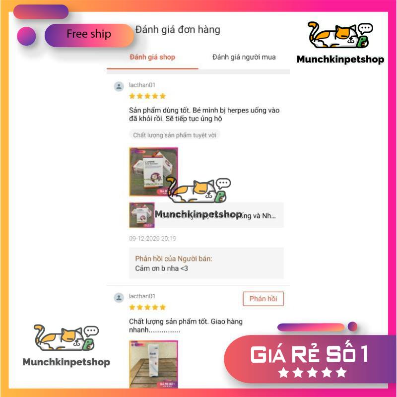 Lysine nano dạng lỏng cho chó mèo