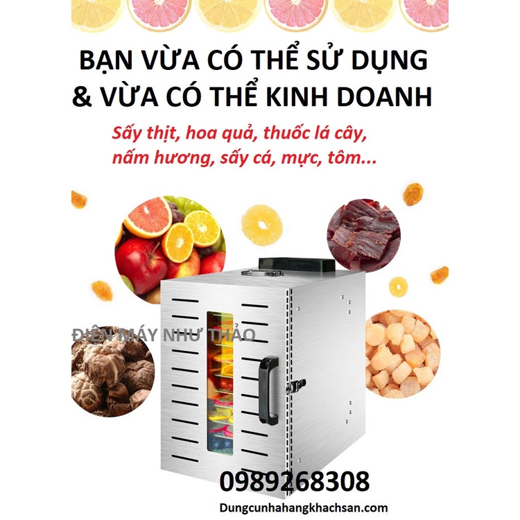 (Voucher 100k)- Máy sấy thực phẩm 8 khay XY-8-Phiên bản điện tử dễ sử dụng-Bảo hành 1 năm