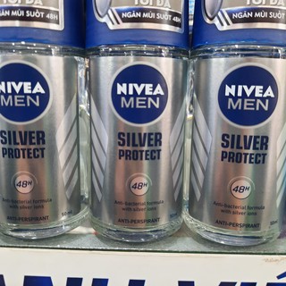 Lăn Khử Mùi Nivea Phân Tử Bạc 50ml
