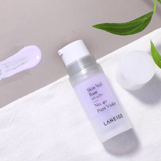 MBC-mini Kem Lót Trang Điểm LN Skin Veil Base Spf25 Pa++ màu tím 10ml